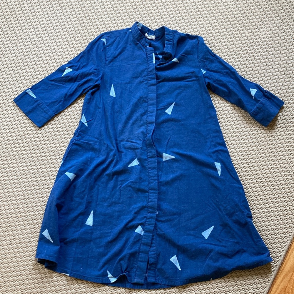 Zuri Hand-printed Dress Medium
